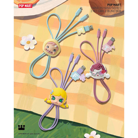 Dây Sạc Hand In Hand Series-2 In 1 Cable Blind Box POP MART 6931571082260