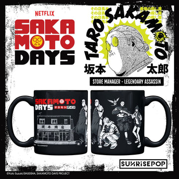 Ly Sứ Sakamoto Days Màu Đen SUNRISEPOP SDAC040