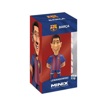 Đồ Chơi Mô Hình Siêu Sao Cầu Thủ Lewandowski - FC Barcelona MINIX 12015