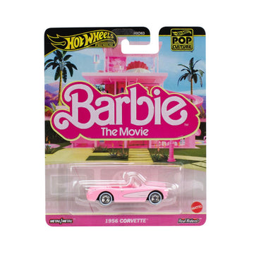 Đồ Chơi Mô Hình Siêu Xe Pop Culture - Barbie Movie Corvette HOT WHEELS JBL79/HXD63