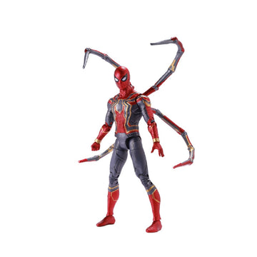 Mô Hình Tác Chiến Iron Spiderman Tích Hợp Bệ Ánh Sáng ZD TOYS 1606-12