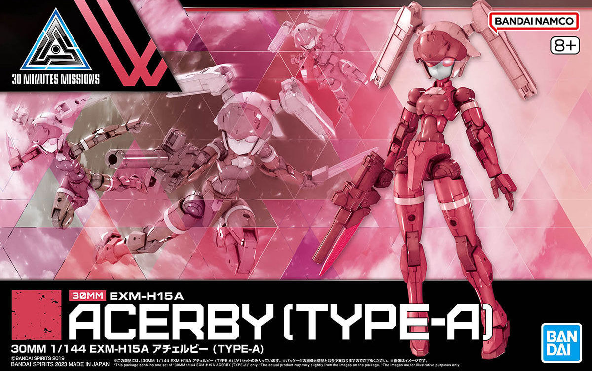 30mm Model Assembly Toy 1/144 Exm-H15A Acerby (Type-A) BANDAI MODEL KIT 4573102656933