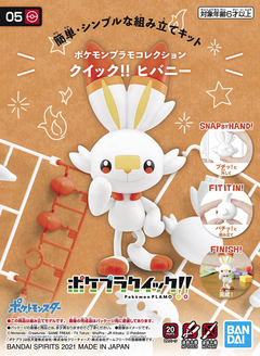 Plamo Quick Model Assembling Toys!! 05 Scorbunny BANDAI MODEL KIT 4573102615558