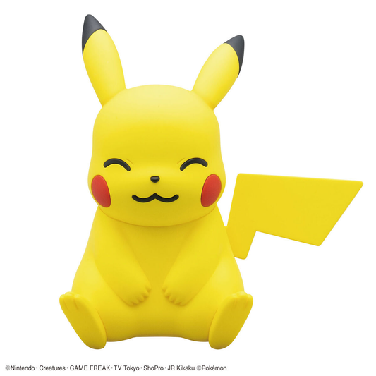 Đồ Chơi Lắp Ráp Mô Hình Plamo Quick!! 16 Pikachu(Sitting) BANDAI MODEL KIT 4573102657015