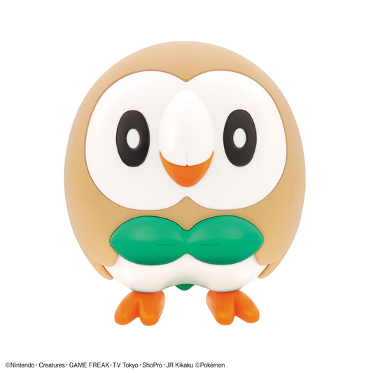 Đồ Chơi Lắp Ráp Mô Hình Plamo Quick!! 10 Rowlet BANDAI MODEL KIT 4573102633521