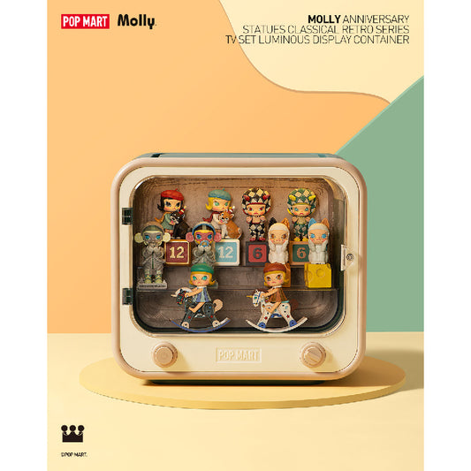 Hộp Trưng Bày POP MART Molly Anniversary Classical Retro Tv Set 6941848243416