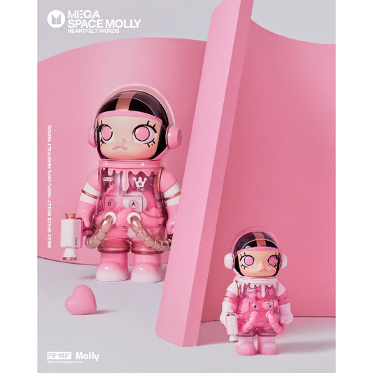 POP MART Mega Space Molly Toy Figure 400% Heartfelt Words 6941848248701