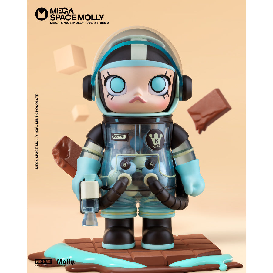 MEGA SPACE MOLLY 100% Series 2-B POP MART Model Toy 6941848236586