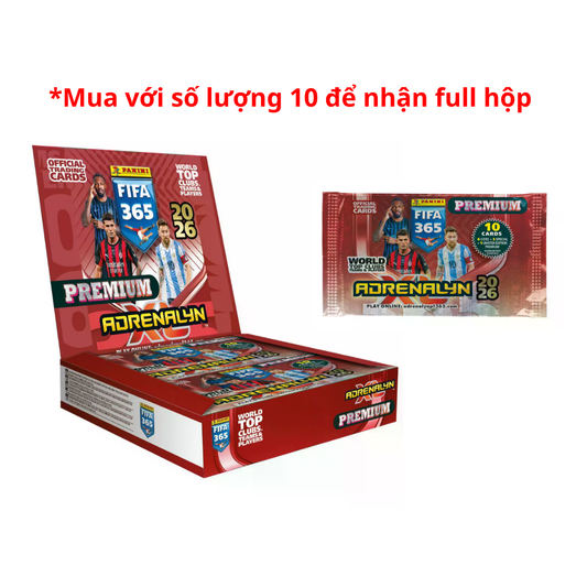 Gói Thẻ Hình FIFA 365 2026 Adrenalyn - Hạng Sang PANINI 8051708025491