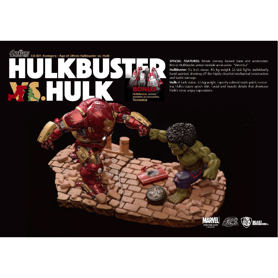 Avengers:Age of Ultron Hulkbuster &amp; Hulk BEAST KINGDOM Collectible Model EA-021