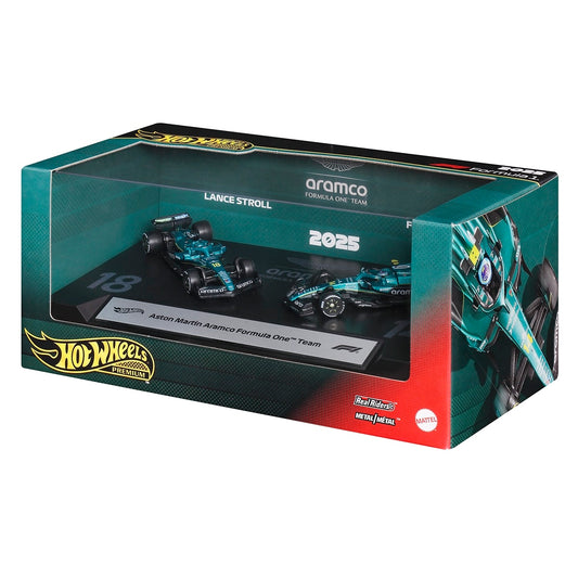 Đồ Chơi Bộ Đôi Siêu Xe Đua F1 Set 10 Aston Martin HOT WHEELS JMN00/JMM89