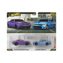 Premiums Dodge Challenger Hot Wheels JHW47/HBL96 Twin Pack Toy Car