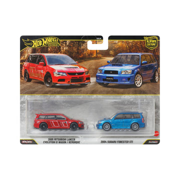 Đồ Chơi Bộ Đôi Siêu Xe Premiums Mitsubishi Lancer HOT WHEELS JHW46/HBL96