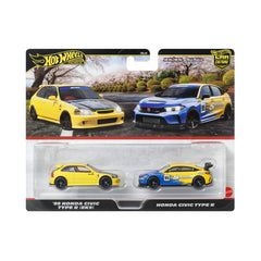 Title Đồ Chơi Bộ Đôi Siêu Xe Premiums 99 Honda Civic Type R HOT WHEELS HBL96