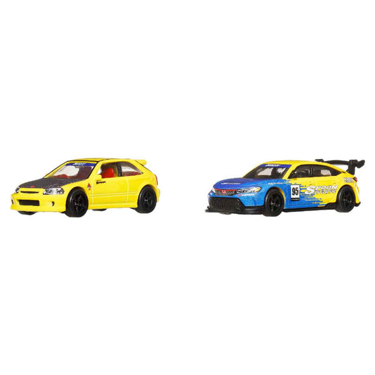 Title Đồ Chơi Bộ Đôi Siêu Xe Premiums 99 Honda Civic Type R HOT WHEELS HBL96