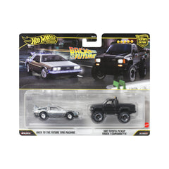 Đồ Chơi Bộ Đôi Siêu Xe Premiums Back To The Future Time HOT WHEELS JHW48/HBL96