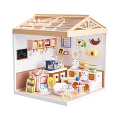 Mini House Assembly Toy - Sweet Heart Cat Cafe SH807
