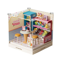 Mini House Small Building Blocks - SWEET HEART Ice Cream Shop SH830
