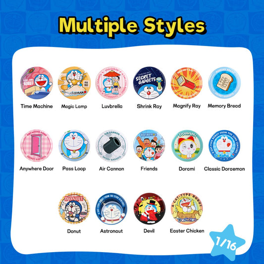 Đồ Chơi Mô Hình Doraemon Tinplate Badge Blind Box (Suit) ART TOY LIFESTYLE RSTI0741