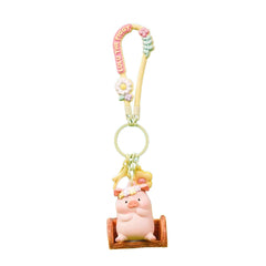 Đồ Chơi Mô Hình LULU THE PIGGY Flower Keychain - Crowned In Flowers ART TOY LIFESTYLE 6976415660600