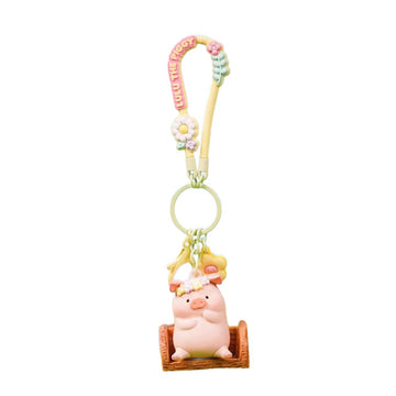 Đồ Chơi Mô Hình LULU THE PIGGY Flower Keychain - Crowned In Flowers ART TOY LIFESTYLE 6976415660600