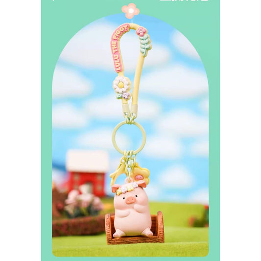 Đồ Chơi Mô Hình LULU THE PIGGY Flower Keychain - Crowned In Flowers ART TOY LIFESTYLE 6976415660600