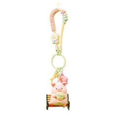 Đồ Chơi Mô Hình LULU THE PIGGY Flower World Keychain - Hug The Bliss ART TOY LIFESTYLE 6976415660570