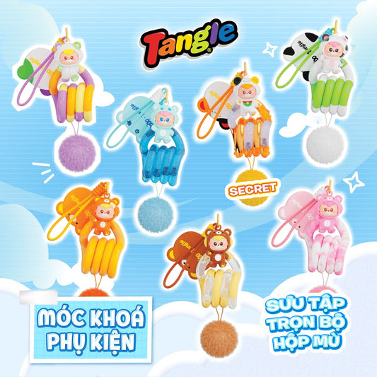 Đồ Chơi Vòng Xoắn Thư Giãn - Móc Khóa Gấu TANGLE 85735