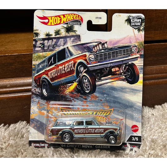 Siêu xe hạng sang 64 CHEVY NOVA WAGON GASSER HOT WHEELS FPY86