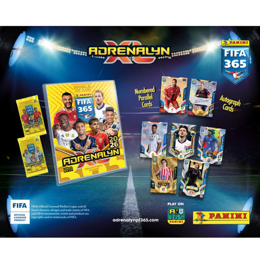 Hộp Giấy Thẻ Hình FIFA 365 2026 Adrenalyn PANINI 8051708029260