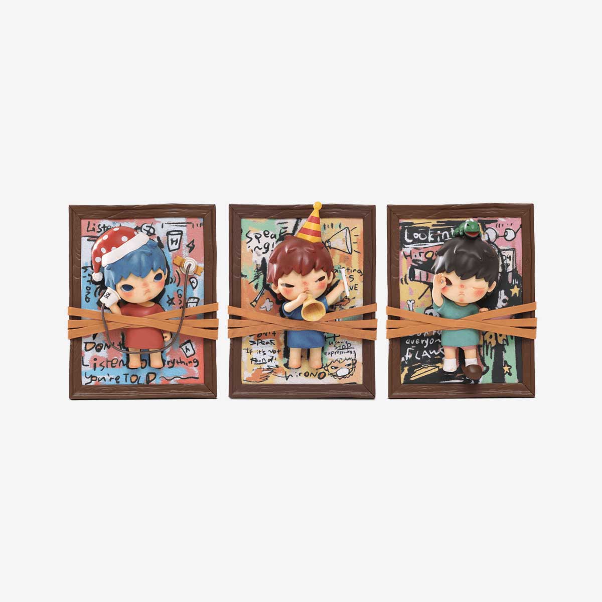 POP MART Toy Model Hirono Hearing Saying Seeing 6975245682240