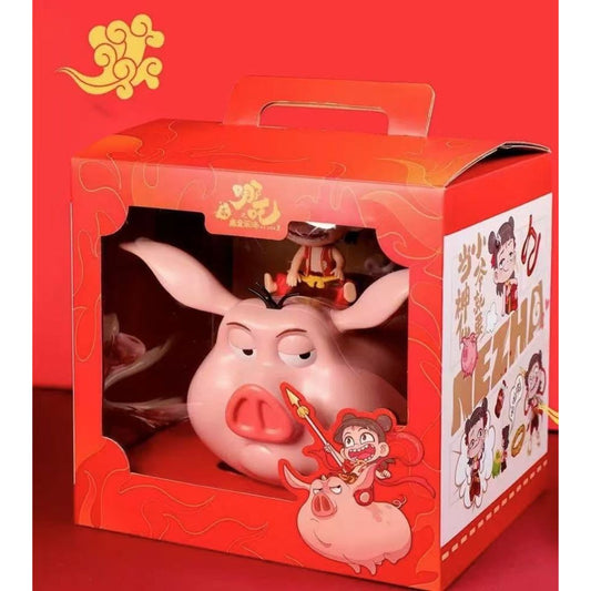 Đồ Chơi Hộp Quà Tặng Mô Hình Nhân Vật Na Tra Cưỡi Heo NA TRA NZCM01