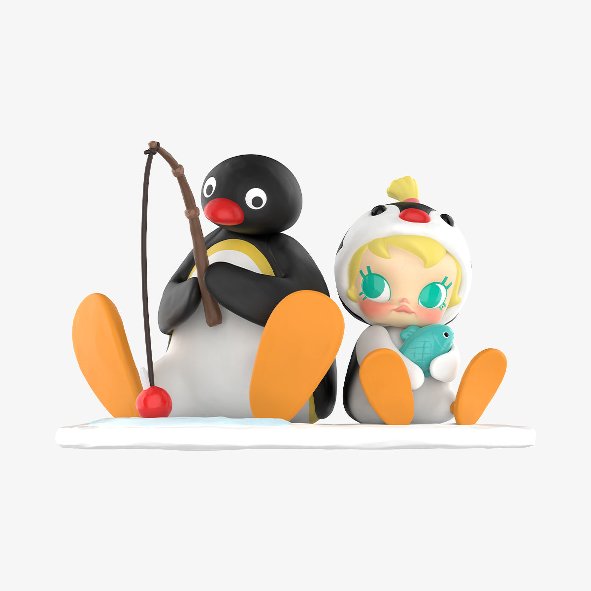 Mô Hình Baby Molly × Pingu Fishing Time Figure POP MART 6931571003807