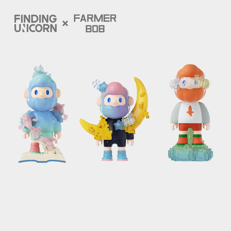 Farmer Bob Pixel Universe Series Figure FINDING UNICORN 6975463618502