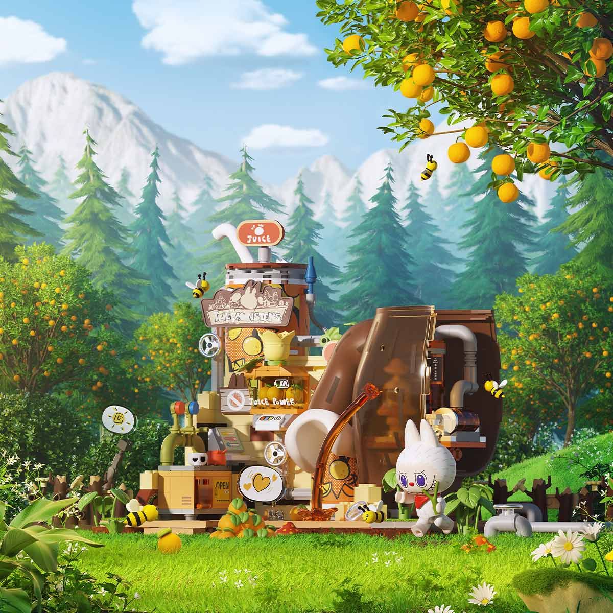 Đồ Chơi Mô Hình Lắp Ráp The Monsters Forest Secret Base Juice Maker PO