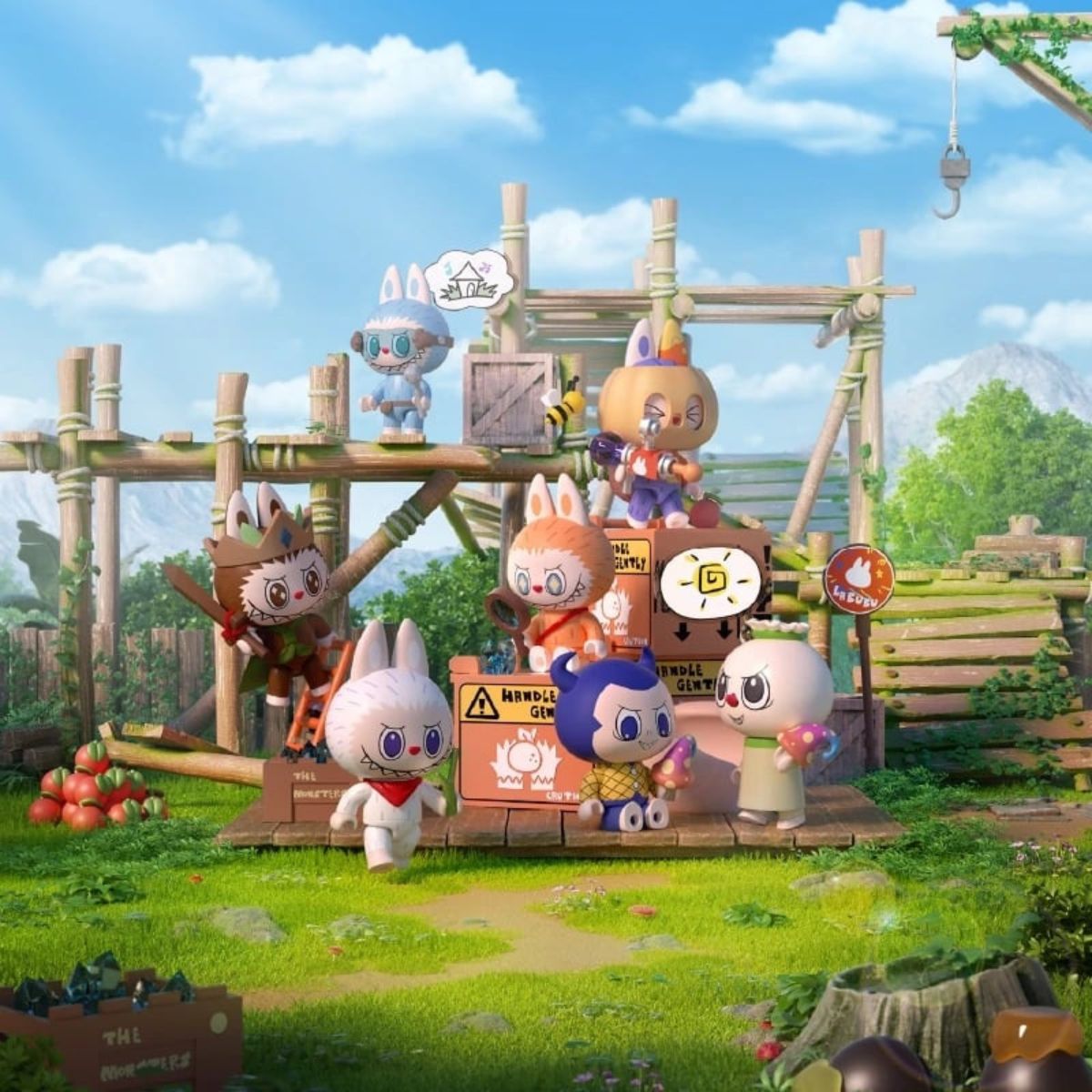 Đồ Chơi Mô Hình Lắp Ráp The Monsters Forest Secret Base Juice Maker PO
