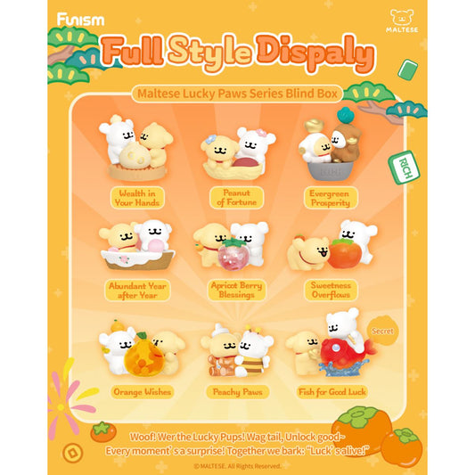 Đồ Chơi Mô Hình Maltese Lucky Paws Series Blind Box FUNISM MX2099