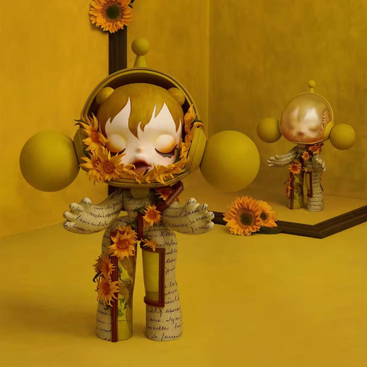 MEGA α SKULLPANDA 1000% Van Gogh Museum Sunflowers Model
