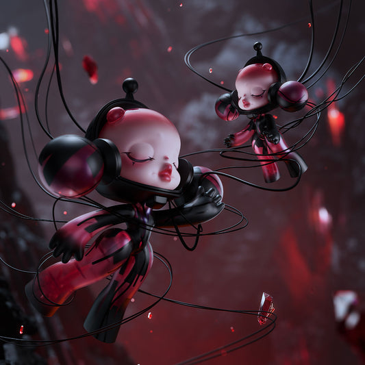 MEGA α SKULLPANDA 400% Red Crystal Model