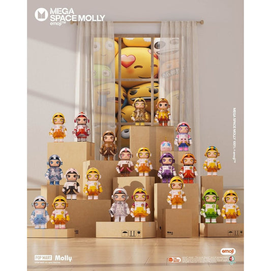 Mô Hình Mega Space Molly 100% X Emoji？Series POP MART 6931571078188