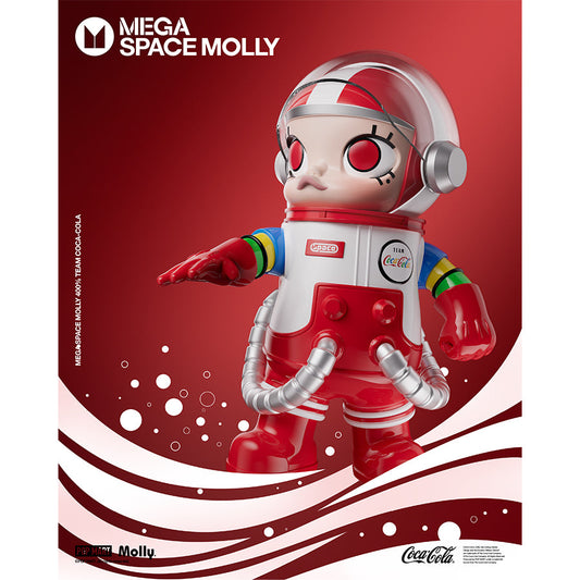 Mô Hình MEGA SPACE MOLLY 400% TEAM COCA-COLA Pop Mart 6941848286680