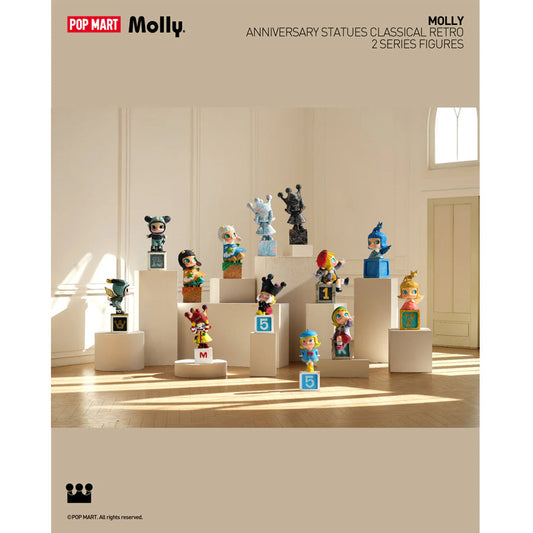 Mô Hình POP MART MOLLY Anniversary Statues Classical Retro 2 6941848287427