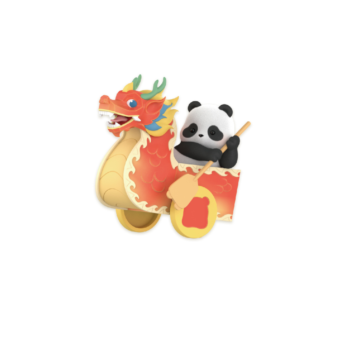 Mô Hình Panda Roll Dragon Boat Racing 52TOYS 6958985025881