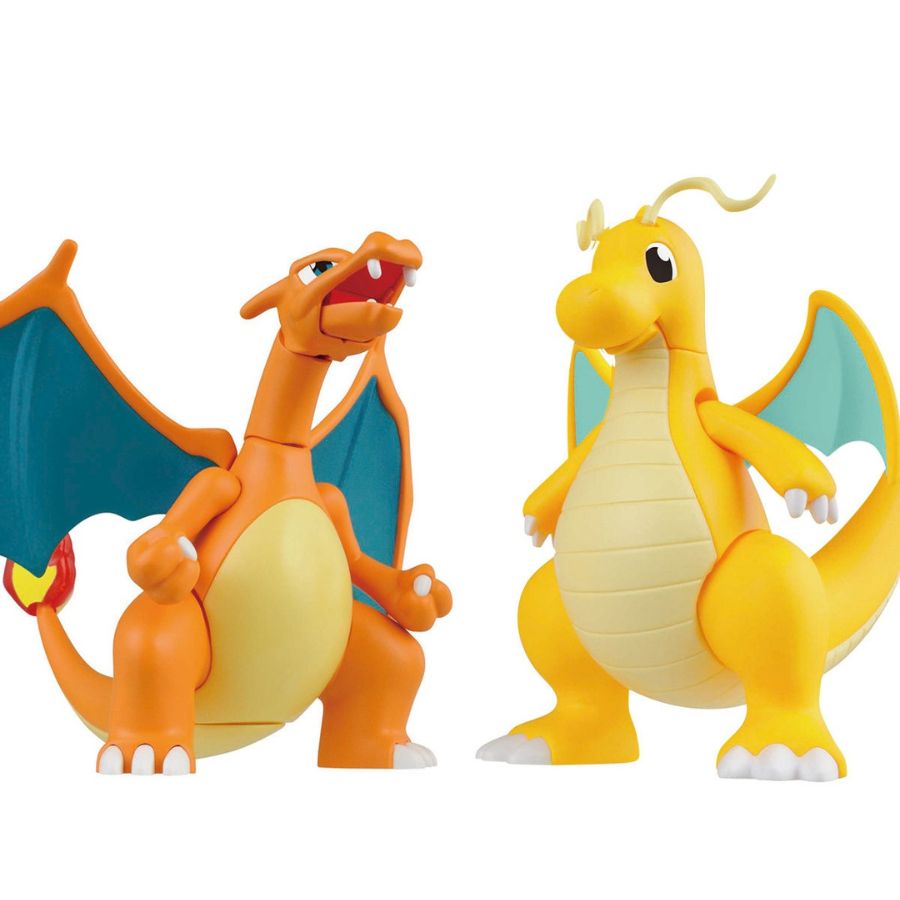 Plamo 43 Charizard &amp; Dragonite Assembly Toy BANDAI MODEL KIT 4573102602701