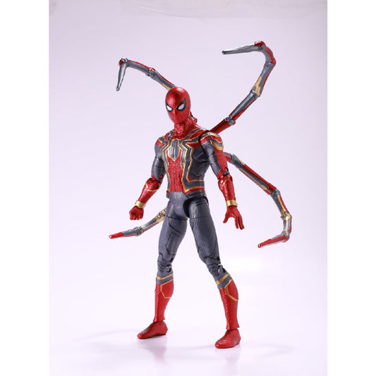 Mô Hình Tác Chiến Iron Spiderman Tích Hợp Bệ Ánh Sáng ZD TOYS 1606-12