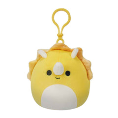 Lancaster - Yellow Triceratops SQUISHMALLOWS 3.5 Inch Keychain SQCP00216