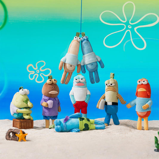 Bikini Bottom Buddies keychain - Whimsical Plush