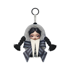 Đồ Chơi Móc Khóa Skullpanda × Wednesday Plush (Nevermore AcademyUni) POP MART 6941313040762