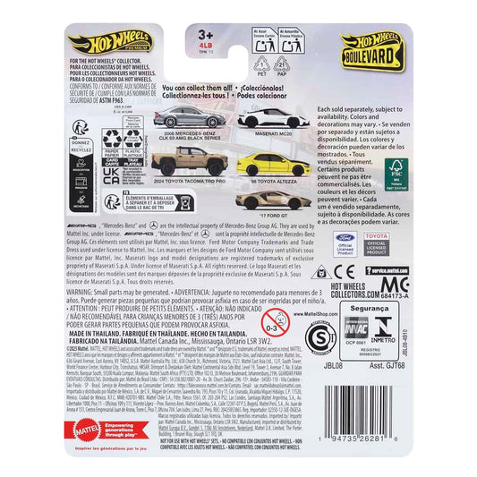 Đồ Chơi Mô Hình Siêu Xe Boulevard - 2024 Toyota Tacoma (New) HOT WHEELS GJT68