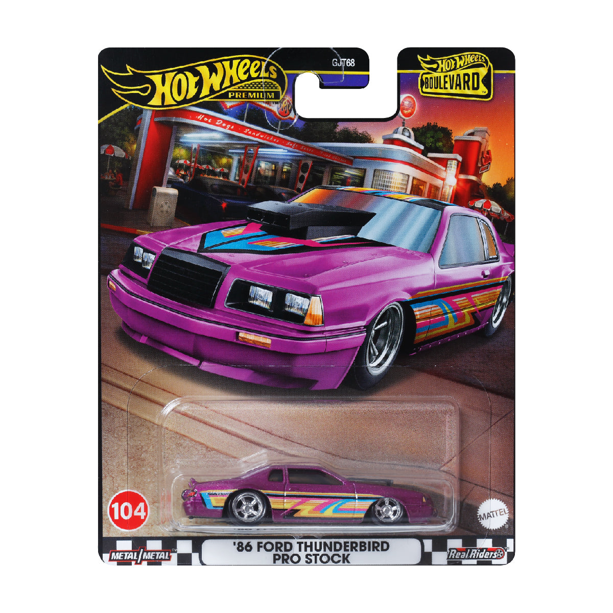 Siêu Xe BOULEVARD 86 FORD THUNDERBIRD PRO STOCK Hot Wheels GJT68